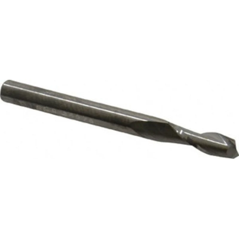 KYOCERA SGS 3/16, 9/16 LOC, 3/16 Shank Diam, 2 OAL, 2 Flute, Solid Carbide Square End Mill Single End, Uncoated, Spir...
